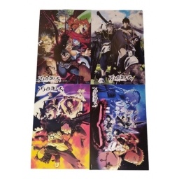Set De 8 Posters Black Clover C/u Mide 42x29cm Anime Manga