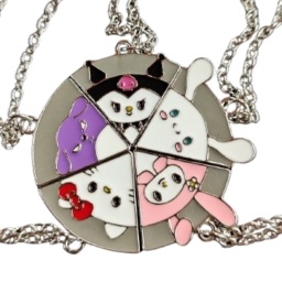 COLLAR AMISTAD 5 PIEZAS KAWAII KUROMI CINNAMONROLL