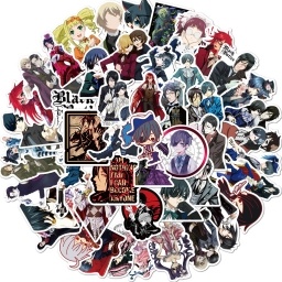 SET DE 50 PEGOTINES STICKERS DE KUROSHITSUJI